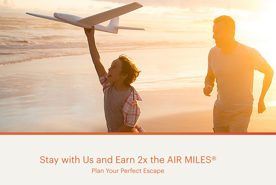Earn Double AIR MILES Reward Miles for stays at IHG hotels this summer